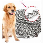 HQ LC02 100% Stainless Steel 304 Seamless No Knot Jack Link Chain Pet Dog Leash Small Large Dogs Lead Leash with Collar Handle