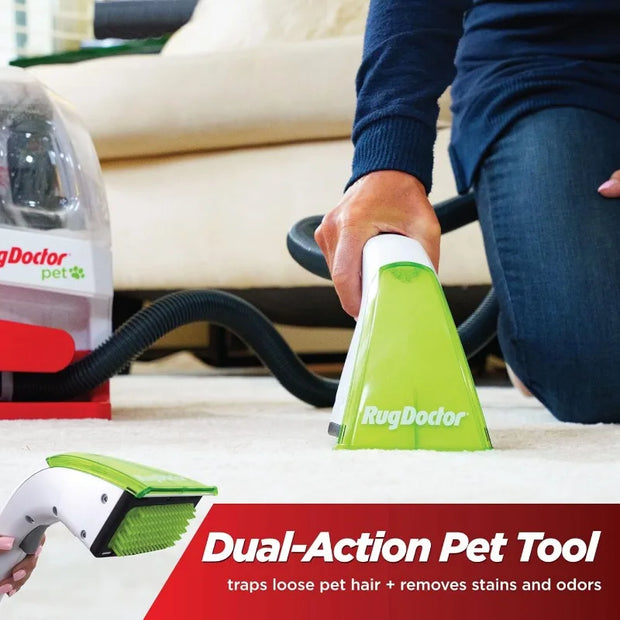 Rug Doctor Pet Portable Spot Cleaner, 2X Suction Power, Lightweight Dual Action Pet Tool, Pro-Grade Power Removes Stains & Odors