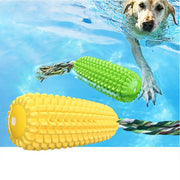 Corn Toothbrush Chewing Dog Toys Puppy Squeaker Rubber Toothpick Dental Care Cleaning Interactive Games Accessories Pet Products