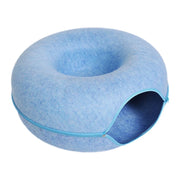 Donut Cat Bed for 2 Cats Pet Cat Tunnel Toys