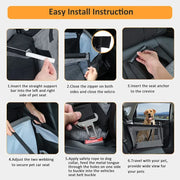 Car Pet Seat Stable Carriers Dog Accessories Safe Portable Puppy Travel Baskets Mesh Protector Waterproof Outdoor Pet Supplies