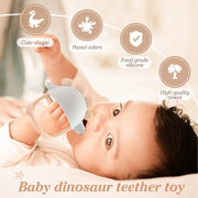 Baby Silicone Dinosaur Glove Teether Toys 