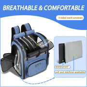 Dog Carrier Bag Pet Double Shoulder Backpack