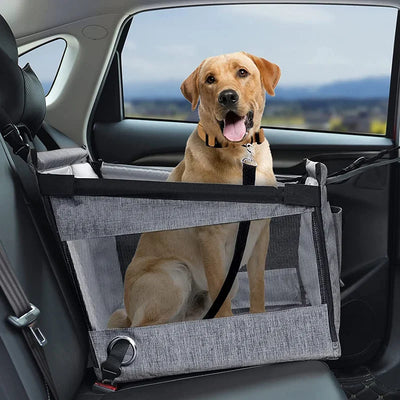 Car Pet Seat Stable Carriers Dog Accessories Safe Portable Puppy Travel Baskets Mesh Protector Waterproof Outdoor Pet Supplies