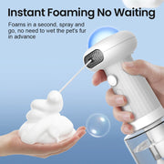 ROJECO Automatic Foam Making Machine for Pet USB Charging Smart Cat Soap Dispenser for Dog Pet Rechargeable Shower Accessories